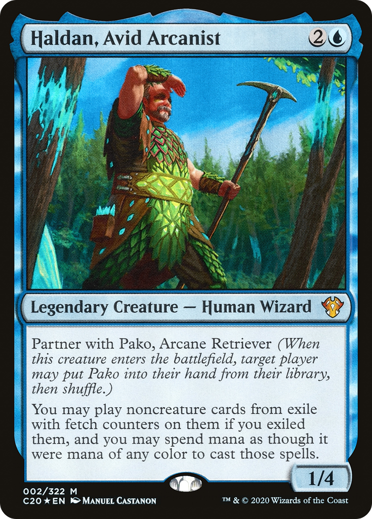 Haldan, Avid Arcanist (C20-002) (Foil)