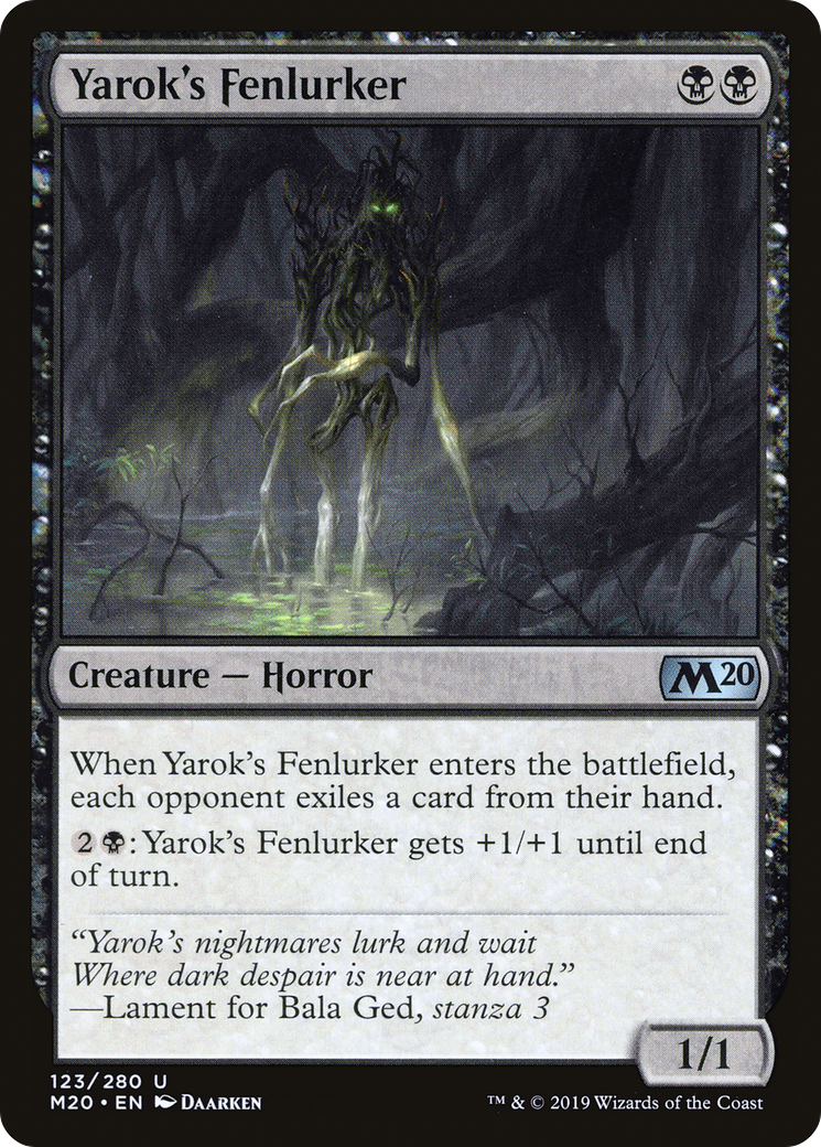 Yarok's Fenlurker (M20-123) (Foil)