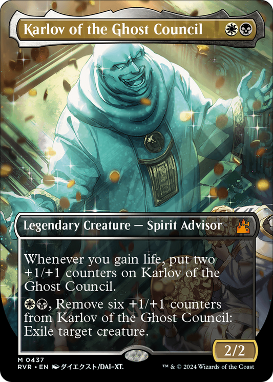 Karlov of the Ghost Council (RVR-437) (Borderless) (Foil)