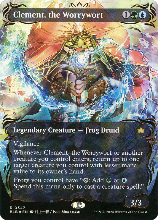 Clement, the Worrywort (BLB-347) (Showcase) (Borderless) (Raised Foil)