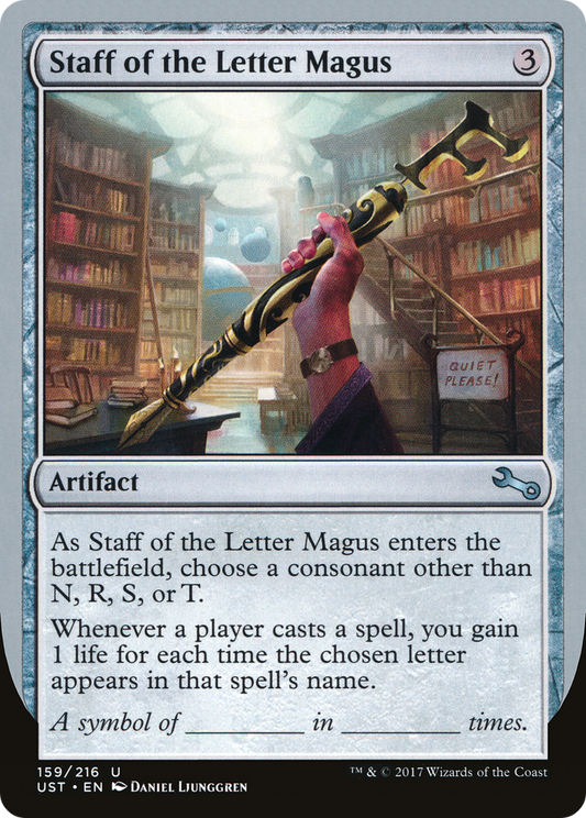 Staff of the Letter Magus (UST-159)