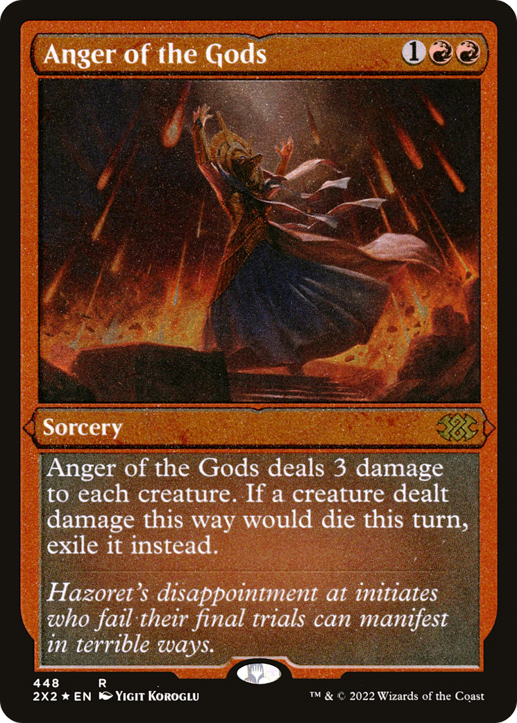 Anger of the Gods (2X2-448) (Etched Foil)