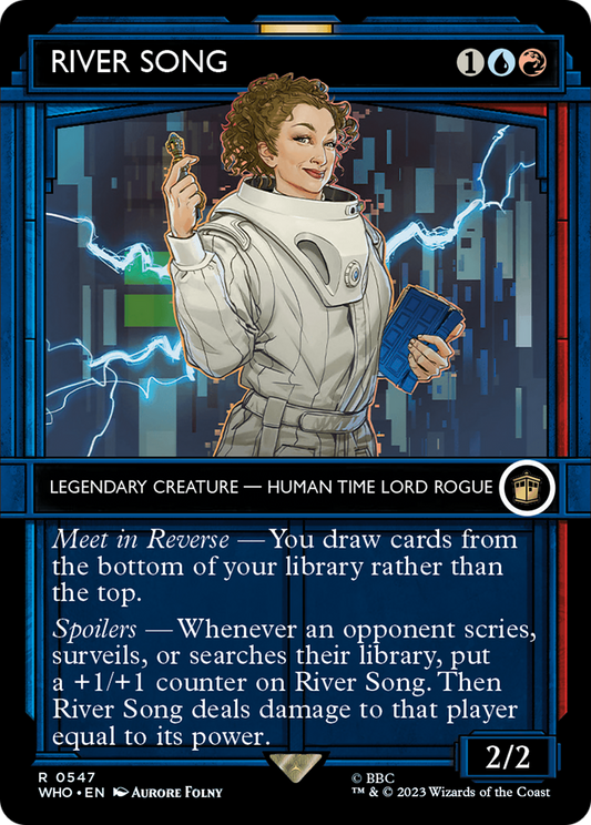 River Song (WHO-547) (Showcase) (Borderless) (Foil)