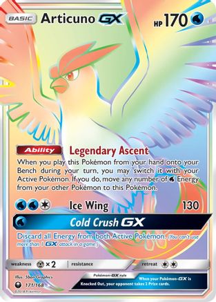 Articuno GX (Secret) (CES-171) (Holofoil)