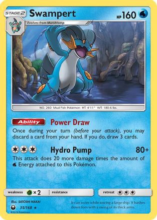 Swampert (CES-035) (Reverse Holofoil)
