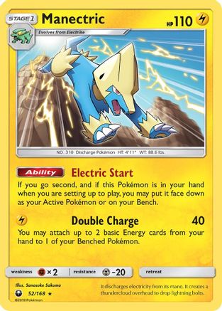 Manectric (CES-052) (Reverse Holofoil)