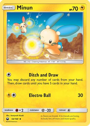 Minun (CES-054) (Reverse Holofoil)
