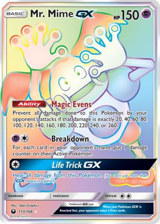Mr. Mime GX (Secret) (CES-173) (Holofoil)