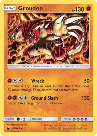 Groudon (CES-081) (Reverse Holofoil)