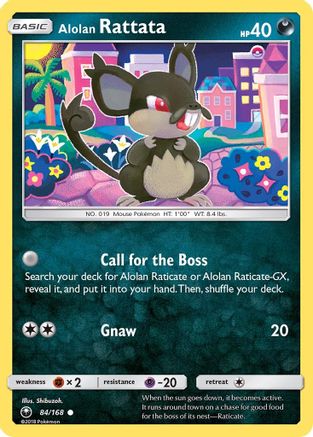 Alolan Rattata (CES-084) (Reverse Holofoil)