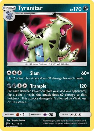 Tyranitar (CES-087) (Reverse Holofoil)
