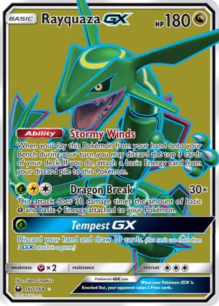 Rayquaza GX (Full Art) (CES-160) (Holofoil)