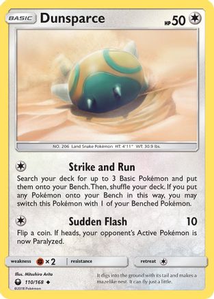 Dunsparce (CES-110) (Reverse Holofoil)