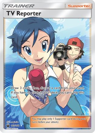 TV Reporter (Full Art) (CES-167) (Holofoil)