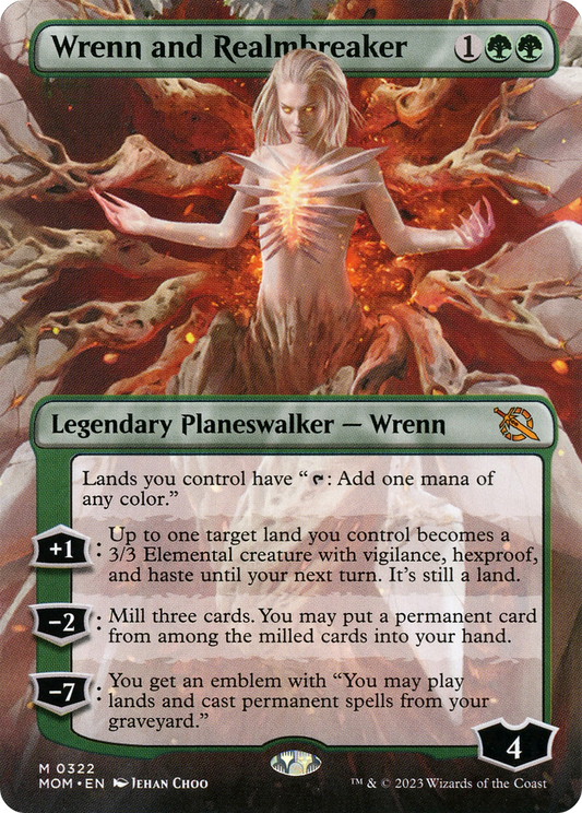 Wrenn and Realmbreaker (MOM-322) (Borderless) (Foil)