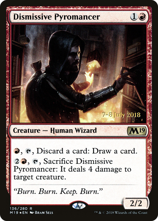 Dismissive Pyromancer (PRE-136S) (Foil)