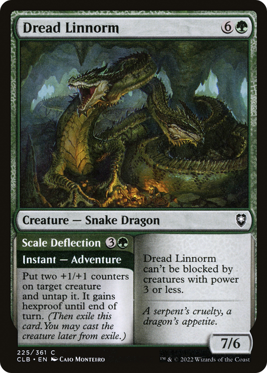 Dread Linnorm // Scale Deflection (CLB-225) (Foil)