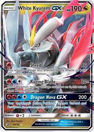 White Kyurem GX (DRM-048) (Holofoil)