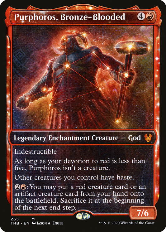 Purphoros, Bronze-Blooded (THB-265) (Showcase) (Foil)