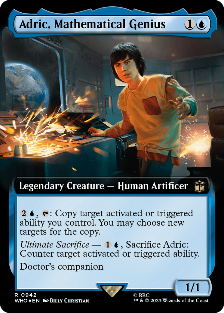 Adric, Mathematical Genius (WHO-942) (Extended Art) (Surge Foil)
