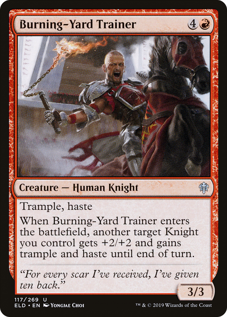 Burning-Yard Trainer (ELD-117) (Foil)