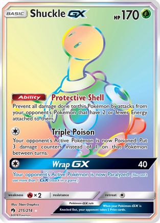 Shuckle GX (Secret) (LOT-215) (Holofoil)