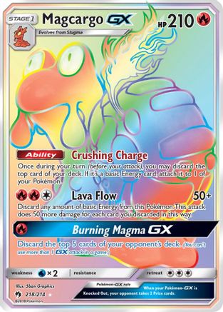 Magcargo GX (Secret) (LOT-218) (Holofoil)