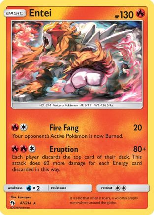 Entei (LOT-047) (Reverse Holofoil)