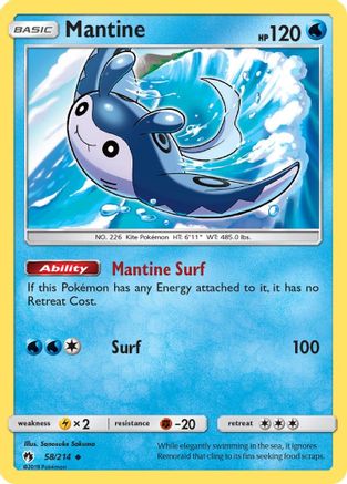 Mantine (LOT-058) (Reverse Holofoil)