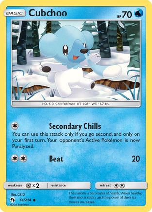 Cubchoo (LOT-061) (Reverse Holofoil)