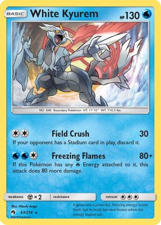 White Kyurem (LOT-063) (Reverse Holofoil)