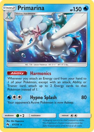 Primarina (LOT-067) (Reverse Holofoil)