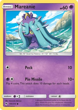 Mareanie (105) (LOT-105) (Reverse Holofoil)