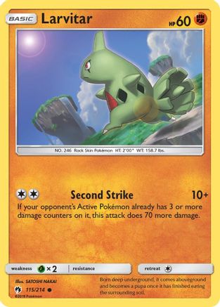 Larvitar (115) (LOT-115) (Reverse Holofoil)
