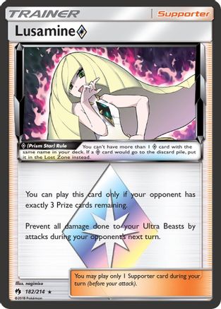 Lusamine Prism Star (LOT-182) (Holofoil)