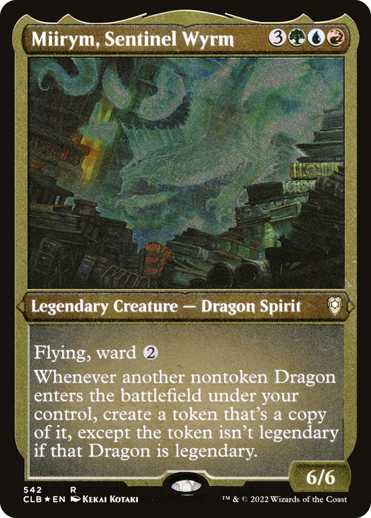 Miirym, Sentinel Wyrm (CLB-542) (Etched Foil)