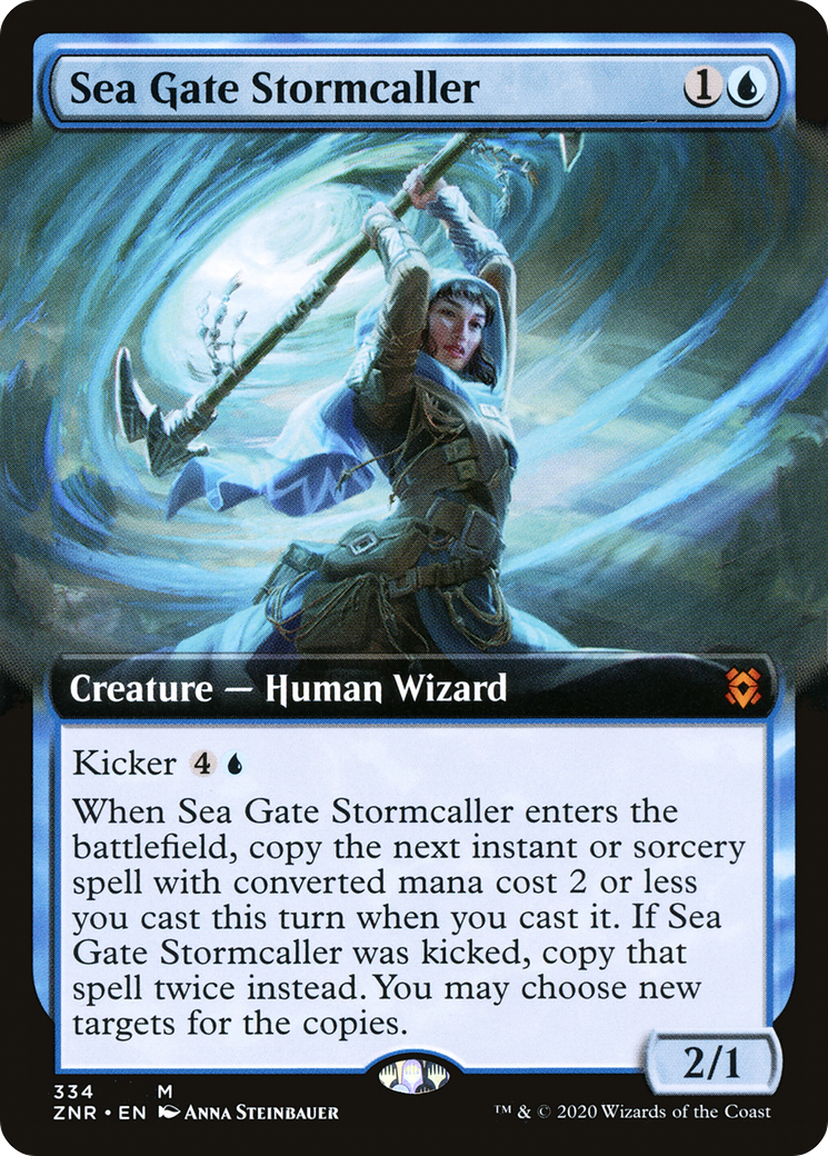 Sea Gate Stormcaller (ZNR-334) (Extended Art) (Foil)