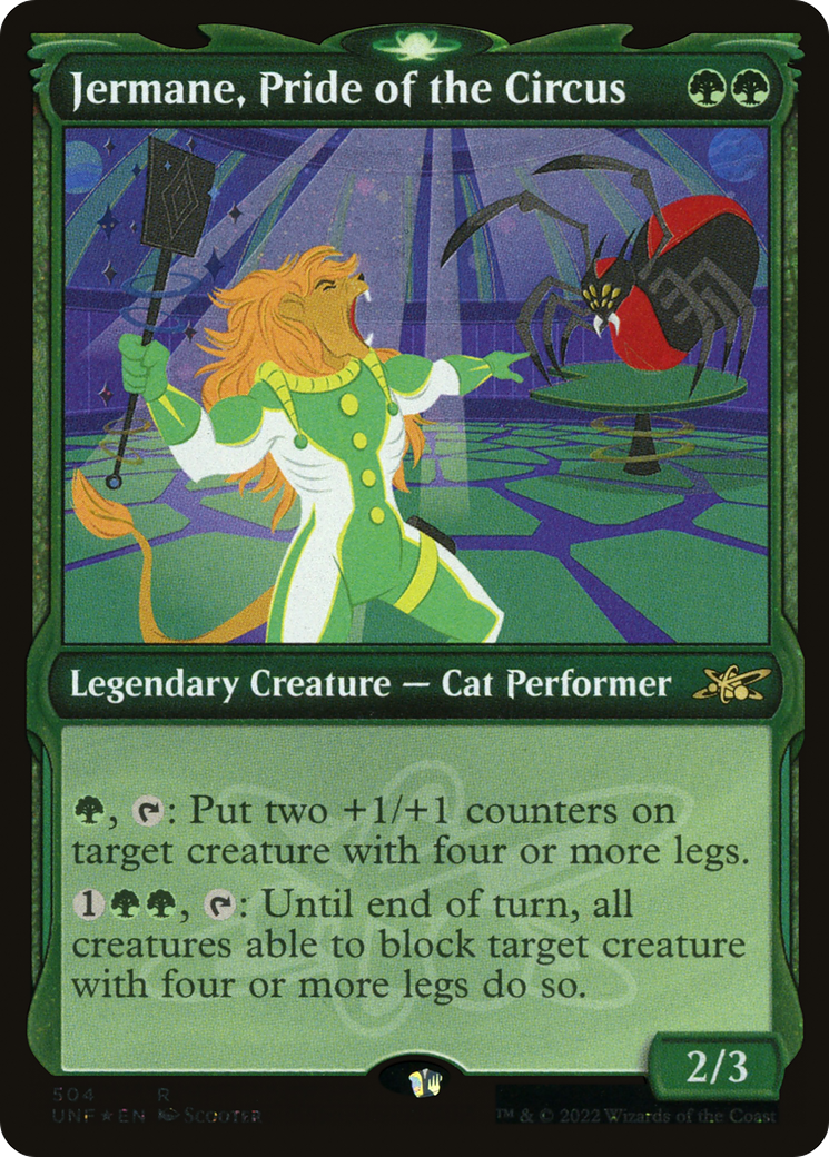 Jermane, Pride of the Circus (UNF-504) (Showcase) (Galaxy Foil)