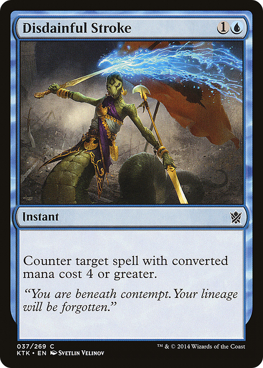 Disdainful Stroke (KTK-037) (Foil)