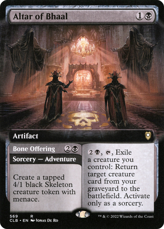 Altar of Bhaal // Bone Offering (CLB-569) (Extended Art) (Foil)