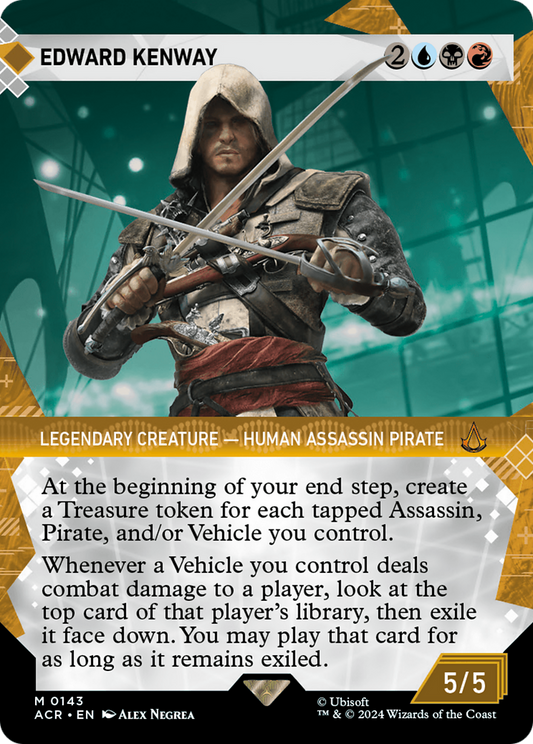 Edward Kenway (ACR-143) (Showcase) (Borderless) (Foil)