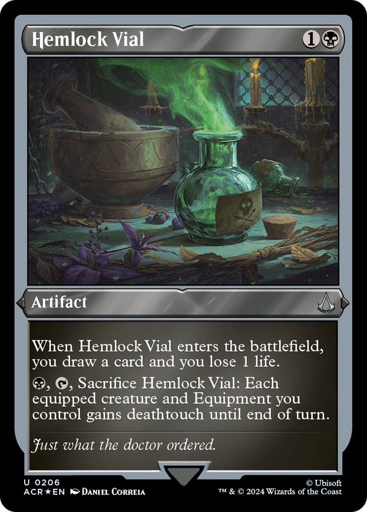Hemlock Vial (ACR-206) (Etched Foil)