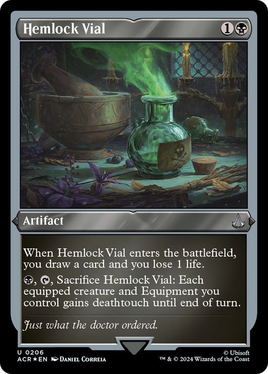 Hemlock Vial (ACR-206) (Etched Foil)
