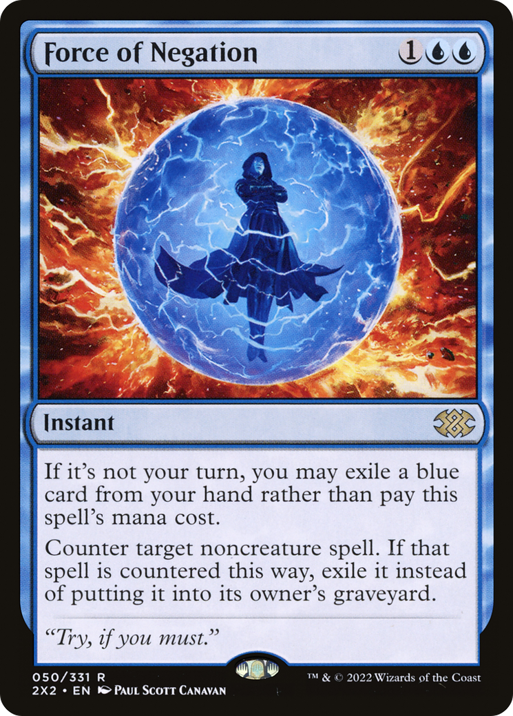 Force of Negation (2X2-050) (Foil)