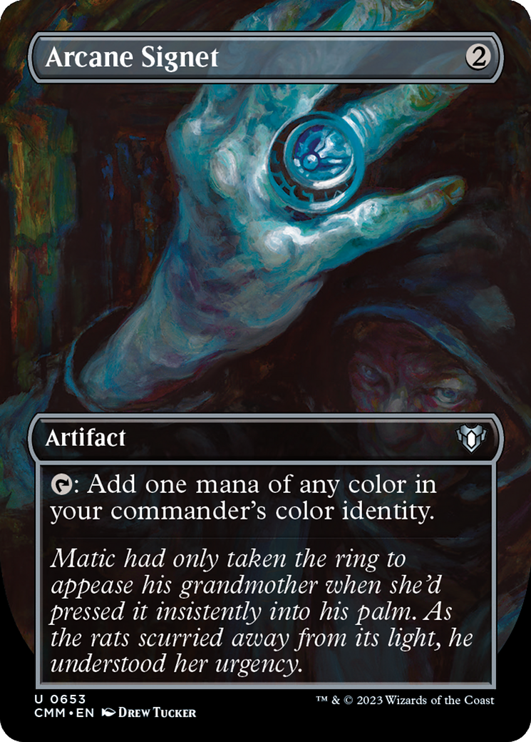 Arcane Signet (CMM-653) (Borderless) (Foil)