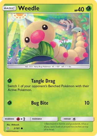 Weedle (2) (TEU-002) (Reverse Holofoil)