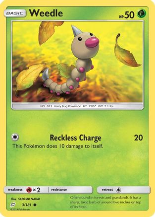 Weedle (3) (TEU-003) (Reverse Holofoil)