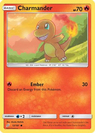 Charmander (12) (TEU-012) (Reverse Holofoil)