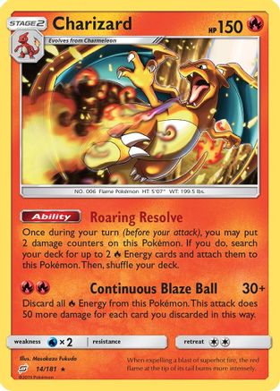 Charizard (TEU-014) (Reverse Holofoil)