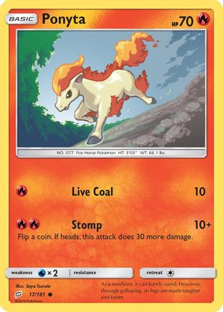 Ponyta (TEU-017) (Reverse Holofoil)